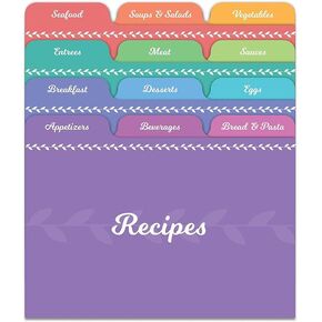 Bridal Recipe Cards,Kitchen Recipe Cards,Sage Simple colorful Recipe Cards,Notecards for Wedding, Bridal Shower, Farmhouse, Double Sided,4 x 6 Inch (48 Pieces)