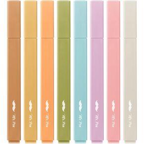 Mr. Pen- Aesthetic Highlighters, 8 Pack, Chisel Tip, Moss Garden, Cute Highlighters Assorted Colors, Cute Highlighters for School Highlighters, Highlighter Set, Pastel Highlighters
