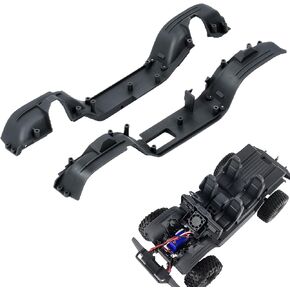 RCHUBAM 2Pcs Mudguards Fender RC Car Mud Interior Fenders Compatible with 1/18 TRX4M Defender Interiors Decorations RC Crawler Car Upgrade Parts