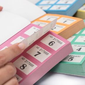 Raffle Ticket Books 1-1000, Multicolor, Numbered Tickets for Fundraisers, Events, Prizes and Lucky Draws