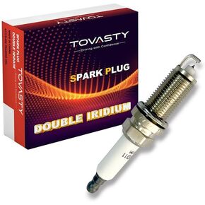 TOVASTY SP417 Spark Plug Double Iridium 4 Pack w/Gasket - 7100-95770 ILZKBR7B8G