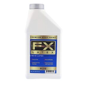 Liquid Latex - Face and Body Paint, Ammonia Free, Easy On and Off, Cosplay Makeup, Create Professional Monster, Zombie Arts 16 Oz (Metallic Silver)