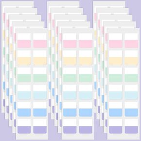 Outus 240 Pcs Pastel Sticky Tabs Page Markers 1 x 1 Inch Colored Book Note Sticky Strip Index Tabs Arrow Self Adhesive Flag for Binder, Books, File Folders and Notebook, Writable Repositionable