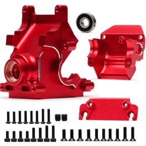 Alloy Diff Gearbox Case Set with Bearing AR310854 for ARRMA 1/7 Felony/Fireteam/Infraction/Mojave 6S,1/8 Outcast/Talion/Typhon/Kraton/Notorious 6S Upgrade Parts (Red)