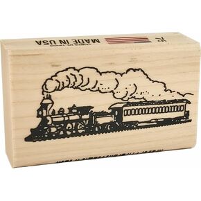 Stamps by Impression Steam Engine Train Rubber Stamp