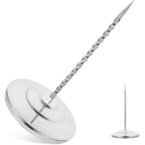 Cabilock Inserter Receipt Holder Ticket Stabber Desk Paper Spike Receipt Spike Multipurpose Check Holders Ticket Holder for Restaurant Ticket Stand for Restaurant Silver Stainless Steel