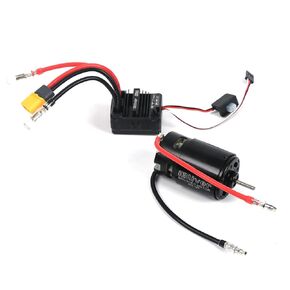 550 12T محرك RC مصقول مع 80A مقاوم للماء ESC للفرشاة للركود الشاحنة RC CARKS CARS متوافقة مع Arrma Granite Senton Axial Redcat HSP HPI Wltoys Kyosho Helion in Kuwait