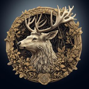 KAAYEE Wooden Puzzles for Adults, 3D Vision Effect 3D Deer Wooden Jigsaw Puzzles Unique Shape Advanced Wood Puzzle Adult, 3D Effect Flat Puzzle Birthday Gifts Family Game (8.5 * 8.3in 100pcs)