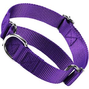 Martingale Collar for Dogs, Dog Choke Collar Escape Proof No Pull Cinch Dog Training Collars Adjustable for Small Medium Large Breed Pet Dogs, Black M