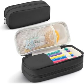 Pencil Case Large Capacity Pencil Pouch Holder Box Marker Storage Bag Desk Organizer Stationery Organizer for School Supplies Office Travel Organizers Office College