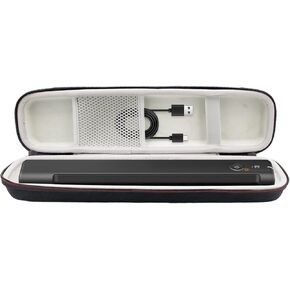 Hard Storage Case Compatible with Epson Workforce ES-50/ES-55R/ ES-60W/ES-65WR/DS-30/DS-70/DS-80W and Epson RapidReceipt RR-60/70W Portable Document Scanner(Black，Case Only)