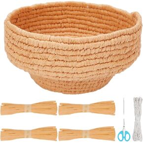 FREEBLOSS Coiled Basket Kit Basket Weaving Craft DIY Macrame Basket Kit Macrame Kit for Beginners Macrame Cord Kit for Adults Gift