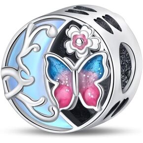 LIGHTDOG 925 Sterling Silver Charms for Bracelets Necklaces Dangle Pendants Beads Charms Fits Pandora Charms Bracelets Jewelry Holidays Gift for Women