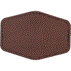 3"x2" Hexagon Blank Laserable Leatherette Hat Patches with Adhesive Faux Leather Patches for Hats Custom Fabric Repair Sew Laser Supplies (Black/Silver, 25)