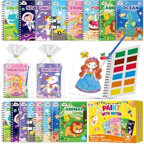 ZMLM 48 Water Coloring Books for Kids Party Favors - Mini Coloring Books Bulk for Ages 4-8,Small Activity Books for Art Crafts Classroom Supplies Return Gifts Birthday Party Gifts