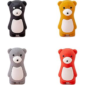 20 Pack Mini Bear Erasers for Kids Party Bag Favors, Kids Stocking Fillers, Classroom Prizes