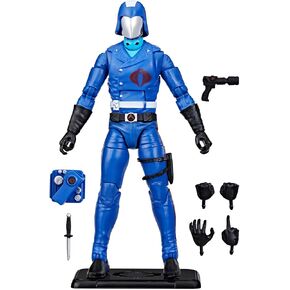 G.I. Joe Classified Series Retro Cardback Cobra Commander, Collectible 6 Inch Action Figure with 8 Accessories