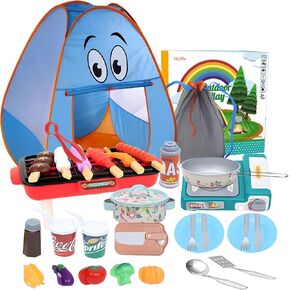 Kids Camping Set-Camping Toys for Kids-Camping Equipment Set for The Little Ones at Home-Children's Tent-Outdoor Toys- Camping Tool Set for Children-Kids campimg Tent