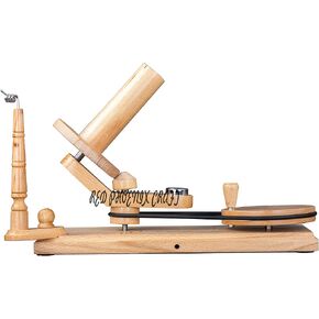 RED PHOENIX CRAFT Rosewood Yarn Winder - Large Wooden Yarn Winder for Knitting Crocheting Handcrafted - Heavy Duty Natural Ball Winder (Beechwood (Winder+Swift)) (Beechwood)