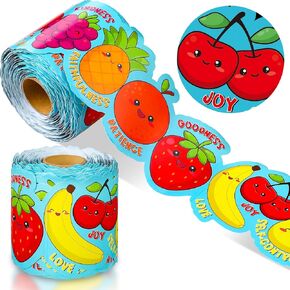 Supervitae 68.9 ft Fruit of The Spirit Bulletin Board Border Decorations Religious Fruit Bible Verse Bulletin Board Border Trim Christian Scripture Border for Classroom Church Sunday School VBS Decor