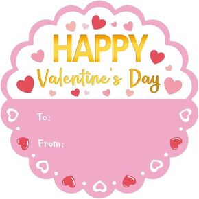 60 PCS Valentines ملصقات عيد الحب علامة هدية عيد الحب العلامات اللاصقة العلامات على علامات عيد الحب ملصقات ملصقات عيد الحب