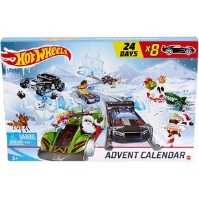 Hot Wheels Advent Calendar 24 Day Holiday Surprises with Cars and Accessories Ages 3 and Older
