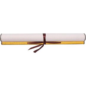 Blank Paper Scrolls 15x46inch Scroll Paper Wrapped on Wood Rod for Writing, Drawing, Calligraphy, Wedding Vows, Invitation, Renaissance Festivals