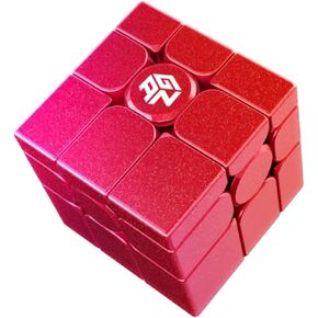 Cuberspeed gan Mirror Cube red UV Coated Speed Cube Fuchsia Red Gan Mirror Blocks Magnetic Cube Puzzle