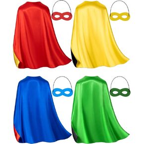 Double-Sided Superhero Capes and Masks for Kids - Perfect for Christmas, Halloween, Cosplay, and Parties in Kuwait