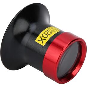 Horoper Eye Loupe 20x Watchmakers Inspection Jewelers Loupe Magnifier, Watchmaker Loupe Magnifying Glass Lens Monocular Magnifier Repairing Maintenance Eye Loops Portable Experimental Tool