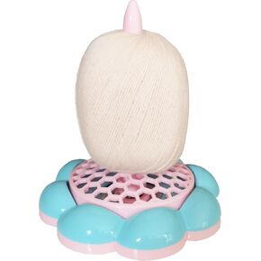 HONEYSEW Yarn Holder Stand for Crocheting, Non-Slip Yarn Ball Holder Dispenser for Knitting, Yarn Spindle Storage Organizer (Pink)
