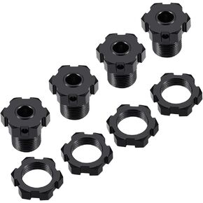 MOHERO 4Pcs 14mm to 17mm Wheel Hex Hub Adapters for 1/10 E-REVO2.0 RC Monster Truck
