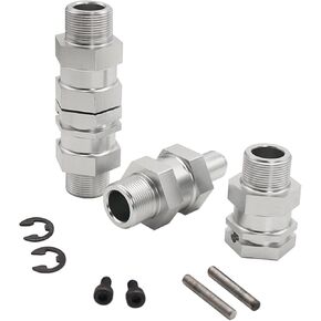 4Pcs/Set RC 1/5 Car Upgrade Aluminum Alloy 24mm Wheel Hex Hubs Drive Silver for HPI ROVAN Baja 5B 5T 5SC