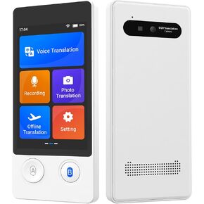 AI Language Translator Device2025 الترجمة الفورية في الوقت الفعلي في 144 لغة عبر الإنترنت | دون اتصال | منظمة العفو الدولية | صوت | ترجمة الصور للأعمال والسفر واللغة W12W