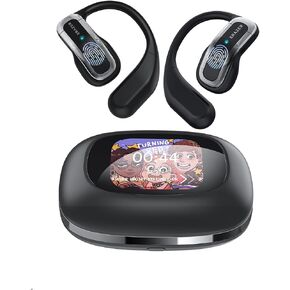 ERAZER XP3 AI Language Translation Earbuds, Translation Earbuds Real Time, OWS LCD Touchscreen Translator for 135 Languages & Accents, HD Sound Quality Translation Device with APP for iOS for Android