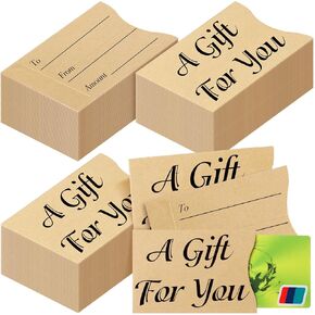Yinder 600 Pcs Gift Card Sleeves Thank You Key Card Holder Appreciation Mini Money Cash Envelopes for Blank Hotel Credit Card Protector Thank You Notes for Business, 3.54 x 2.36 Inches (Brown)