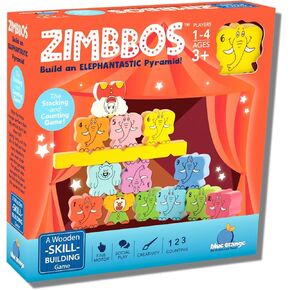 Blue Orange Games Zimbbos Award Winning Wooden Skill Building STEM Counting Stacking Game for Kids