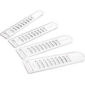 Benecreat Acrylic Weaving Neaving Neaving ، 1.5/2/ 2.5/ 3cm Clear Knitting Board Board Strip Strip Trop for Fabric Matternting Arts & Making Making
