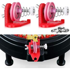 2 Pack Circular Knitting Machine Tensioner with 2 More Stainless Steel Presser Removable Yarn Tensioner Adapters Compatible with ADDI 48 46 22 Needle