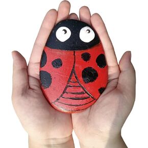 EXJIOTA 10PCS Extra Large River Rocks for Painting, Flat Painting Rocks 3.9-4.7In Rocks to Paint, Smooth Rocks for Painting, Rock Painting for Adults,Arts and Crafts,DIY & Decoration