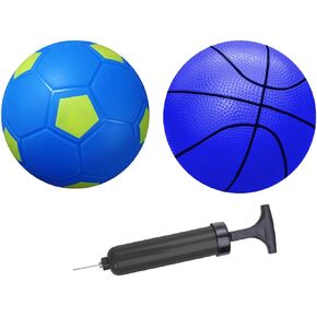 ABAJI Toy Basketball Soccer Rubber Ball 5 inch Kids Toddler Play Indoor Outdoor