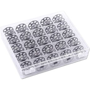 CKPSMS brand - Metal Bobbins #0115367000 Compatible with/Replacement for BERNINA brand 330,350,350PE,380,530,550QE,B215,B330,B380,1120,1130 (0115367000 25PCS with plastic box)