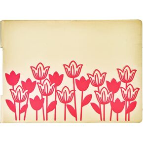 Tulip Flowers Plastic Embossing Folders for Card Making Scrapbooking and Other Paper Crafts 22051814