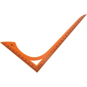 1pc Patchwork Ruler Tool Transparent Ruler Quilting Ruler Cloth Dressmaking Ruler Plywood Sewing Gauge Level Shaped Gauge Quilting Stencils Sewing Supplies Plastic Fabric Clothing