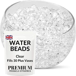Clear Water Beads - (4 Packs) Fills More Than 30 Vases - Centerpiece Table Decorations - Gel Beads as Vase Filler - Table Centerpiece - Perfect for Flower Vase and Floating Candles