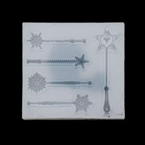 Magic Stick Fairy Wand Silicone Mold Fondant Epoxy Resin Jewelry Pendant Making Jewelry Casting Supplies