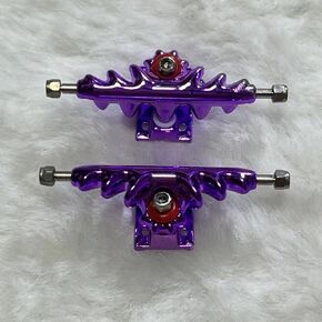 Pro Fingerboard Trucks 32mm/34mm/36mm Monster Trucks with Hardware-Color and Size (34mm,Raw Metal)