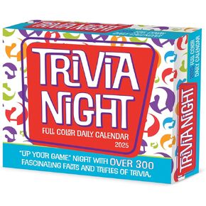 Willow Creek Press Trivia Night Daily 2025 Box/Desk Calendar (5.86" x 4.72")