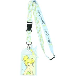 Disney Tinkerbell Faith Trust & Pixie Dust Breakaway Lanyard ID Badge Holder with 2.5" Rubber Charm