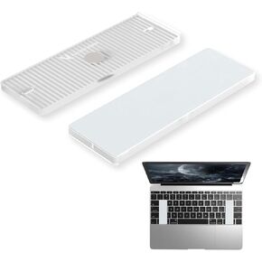 ATTACK SHARK Keyboard Stand Laptop Separator Pad,Lightweight and Portable,Magnetic Storage,Sliding Design,Prevents Interference from External Keyboards and Improves Typing Comfort for Laptops-White